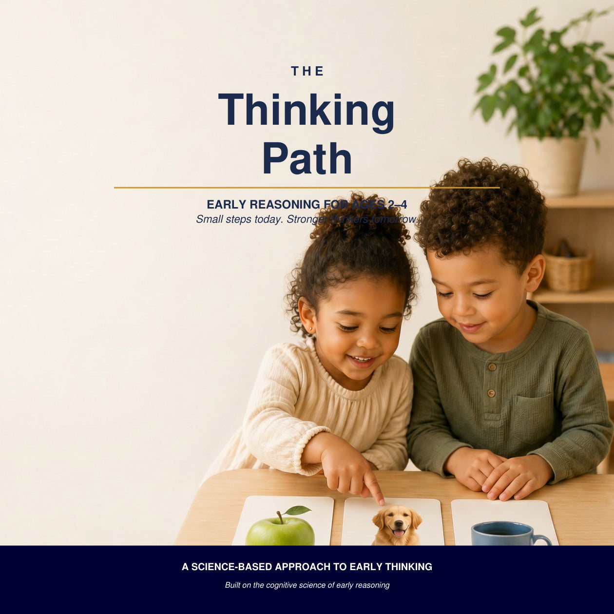 The Thinking Path early reasoning book cover for children ages 2 to 4
